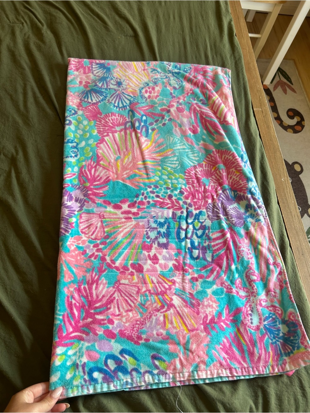 NWOT Lilly Pulitzer splendor in the sand beach towel